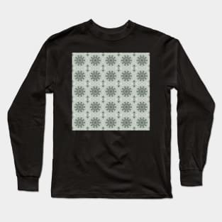 Orchid Mezzotint Intaglio Kaleidoscope pattern 7 Long Sleeve T-Shirt